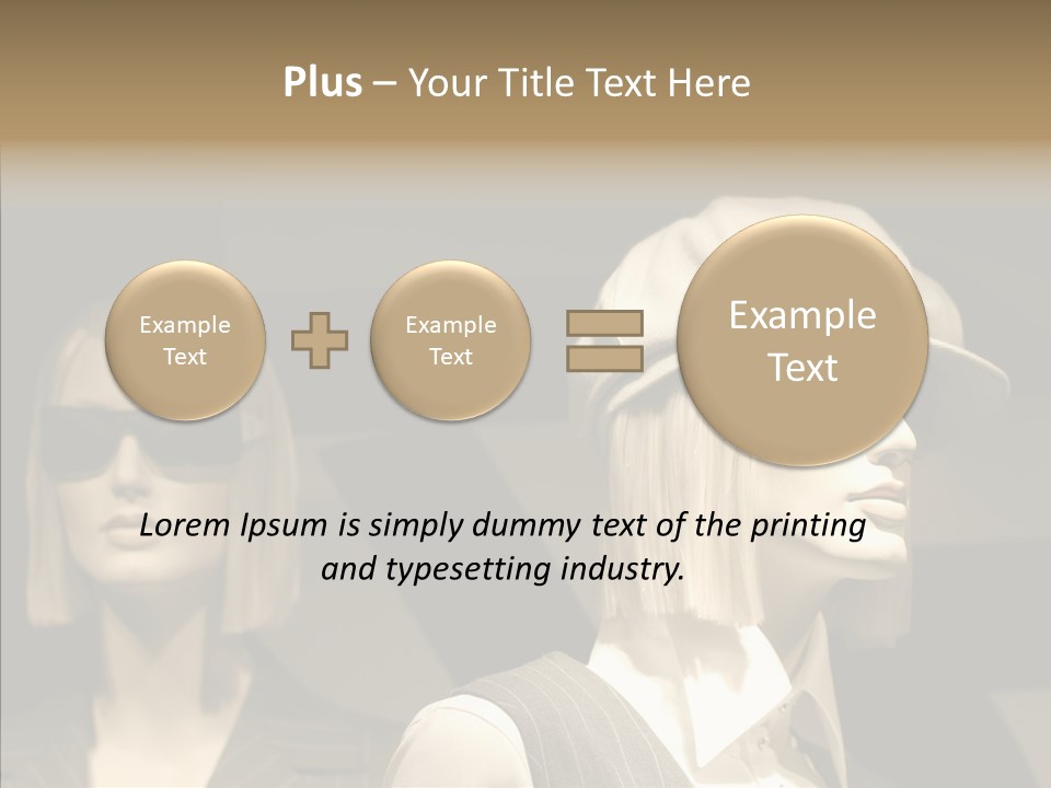 Fashion People Fashionable PowerPoint Template