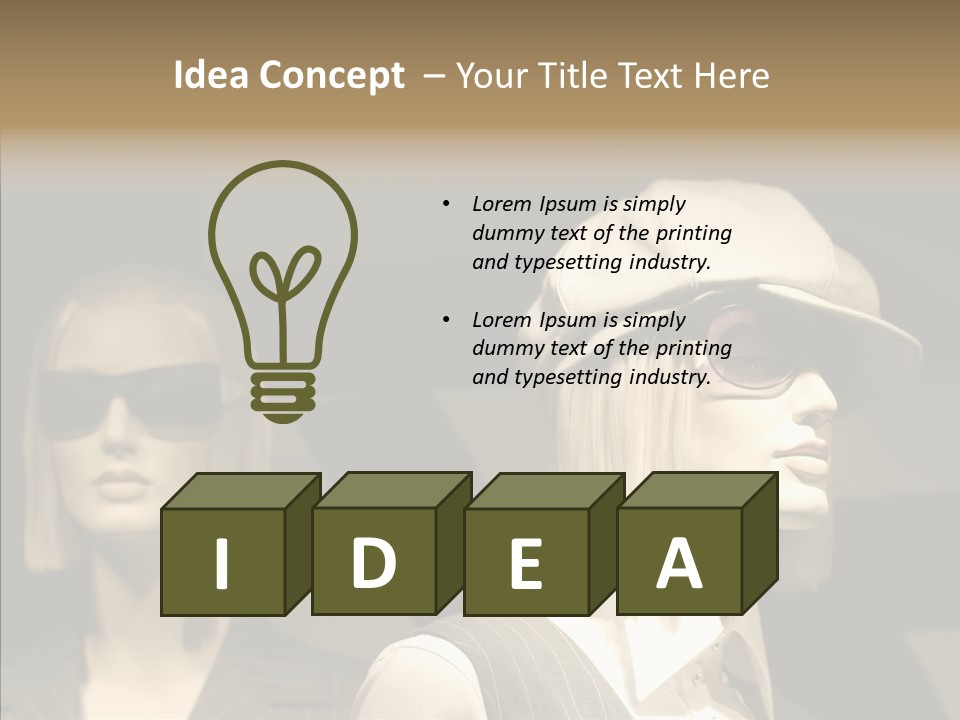 Fashion People Fashionable PowerPoint Template