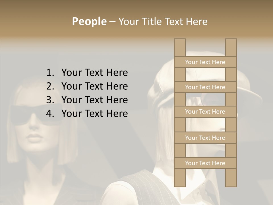 Fashion People Fashionable PowerPoint Template