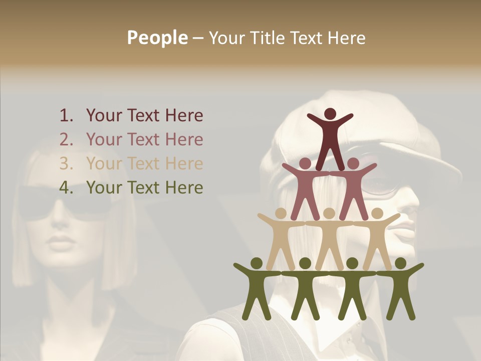 Fashion People Fashionable PowerPoint Template