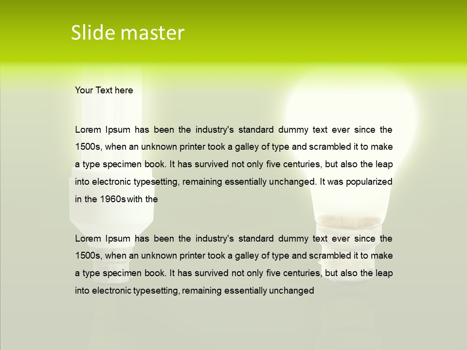 Conserve Old Gradient PowerPoint Template