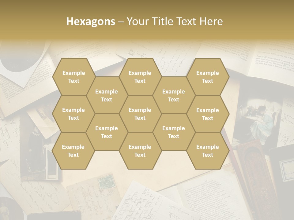 Blank Pen-Holder Retro PowerPoint Template