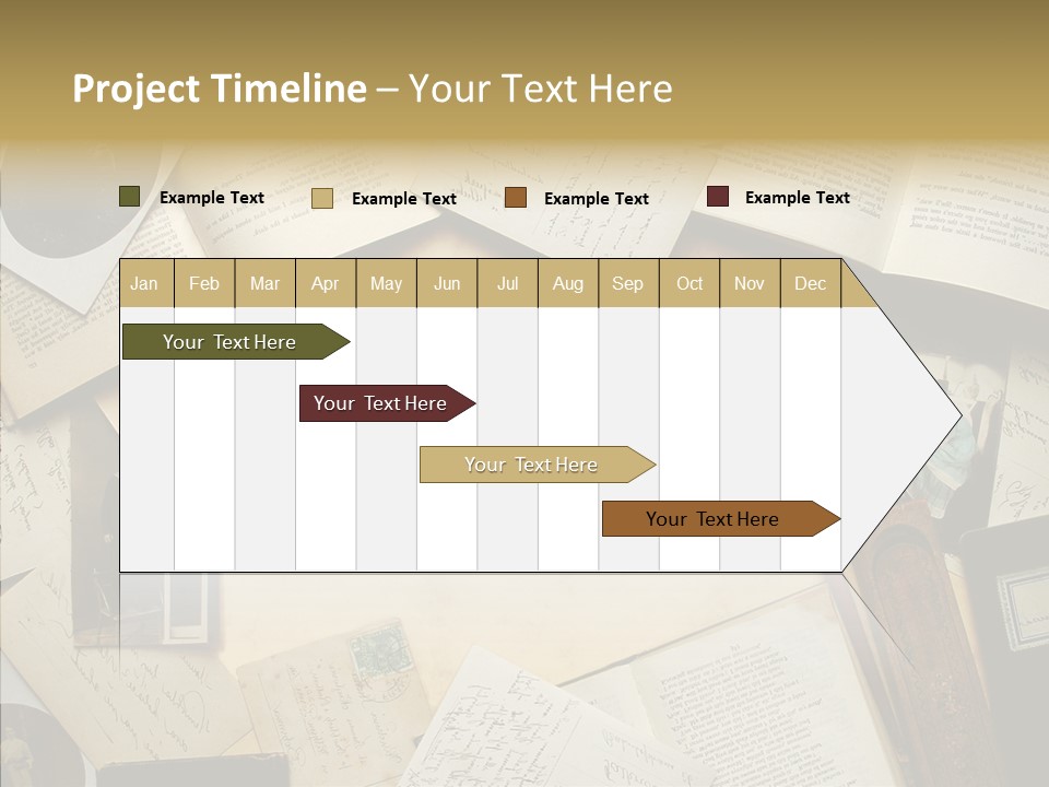 Blank Pen-Holder Retro PowerPoint Template