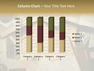 Blank Pen-Holder Retro PowerPoint Template