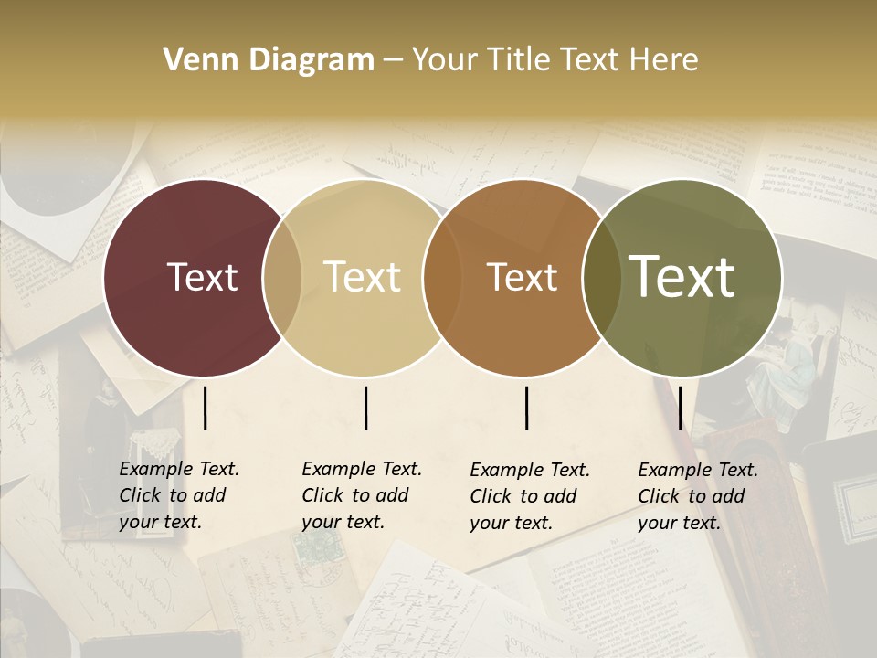 Blank Pen-Holder Retro PowerPoint Template