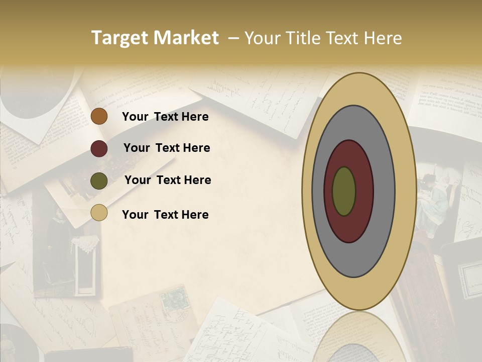 Blank Pen-Holder Retro PowerPoint Template