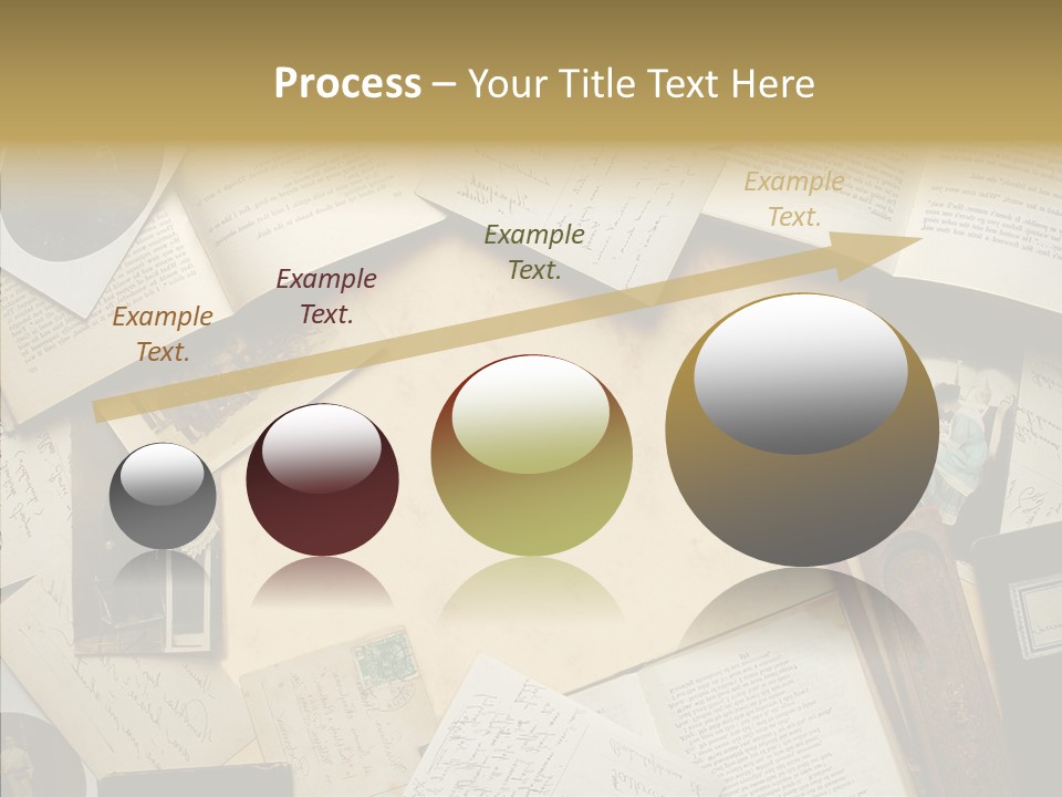 Blank Pen-Holder Retro PowerPoint Template