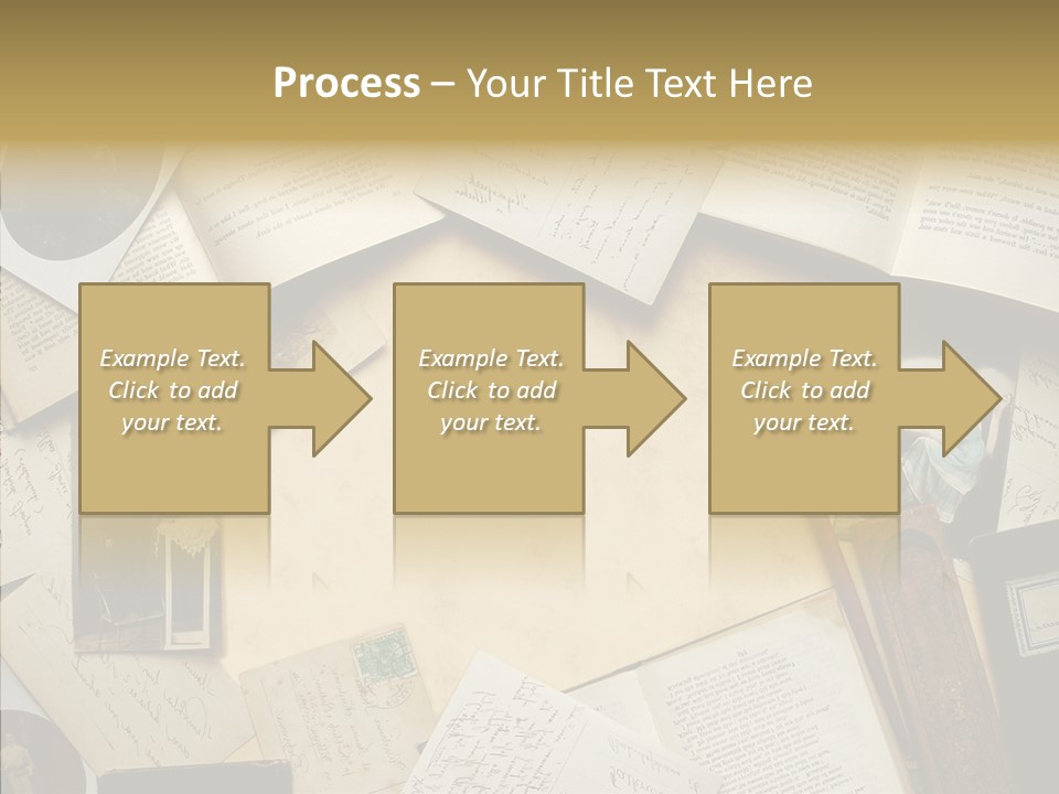 Blank Pen-Holder Retro PowerPoint Template