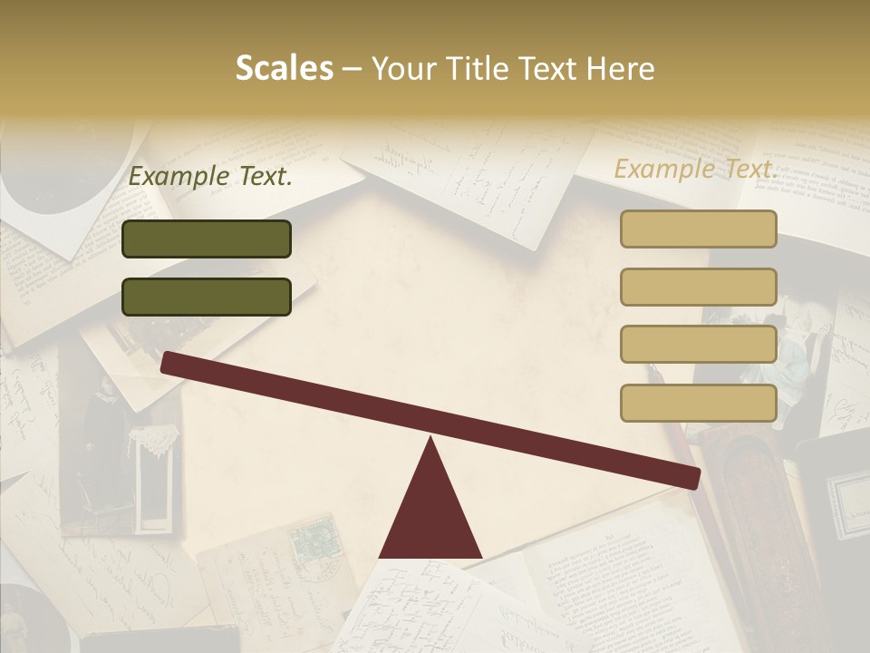 Blank Pen-Holder Retro PowerPoint Template