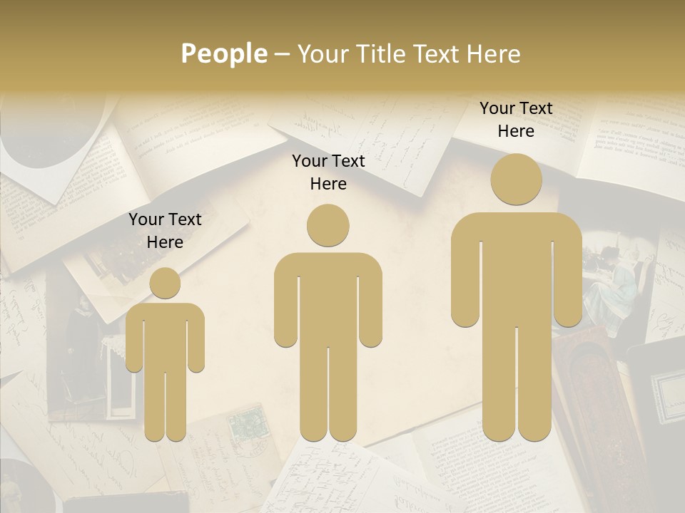 Blank Pen-Holder Retro PowerPoint Template