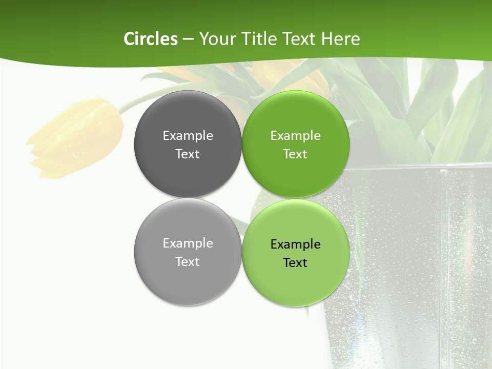 Bright Romantic Tulip PowerPoint Template