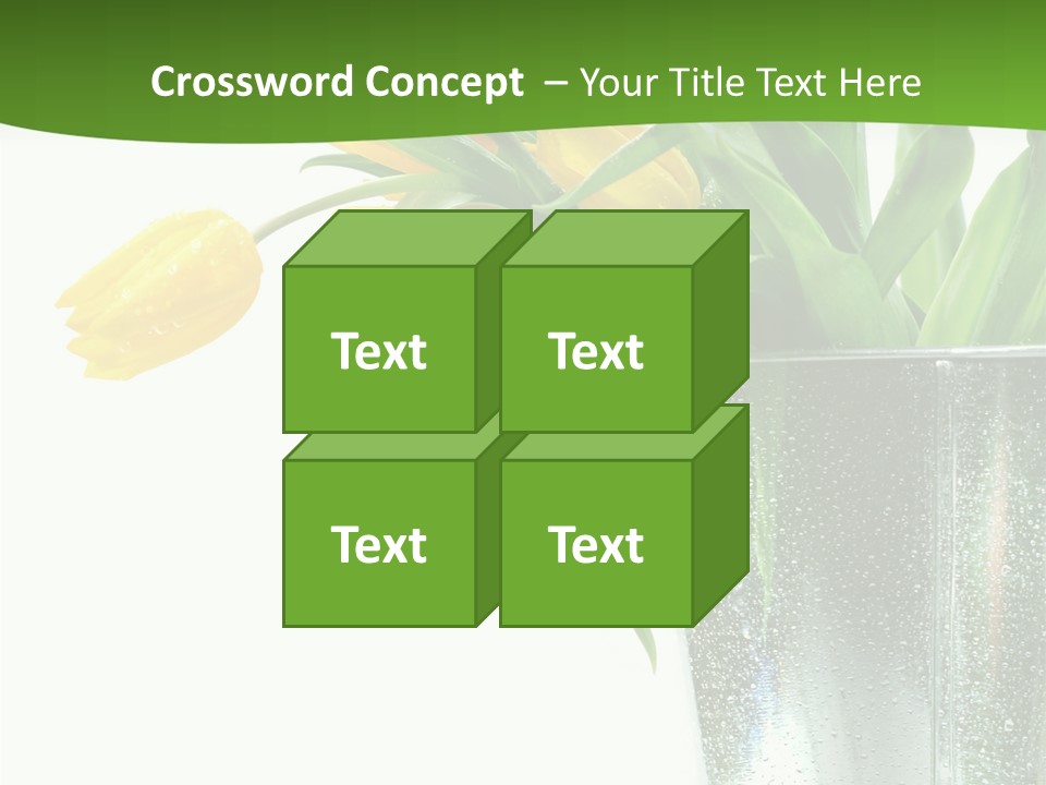 Bright Romantic Tulip PowerPoint Template