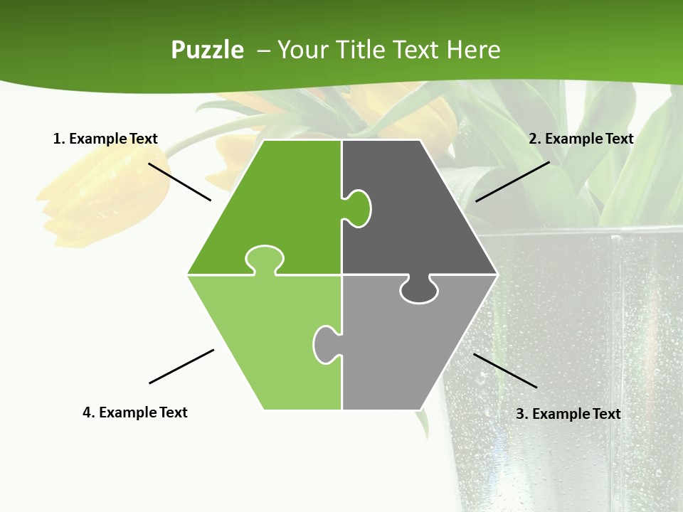 Bright Romantic Tulip PowerPoint Template