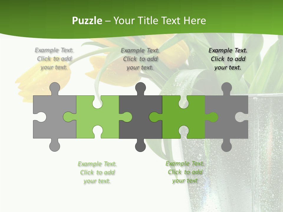 Bright Romantic Tulip PowerPoint Template