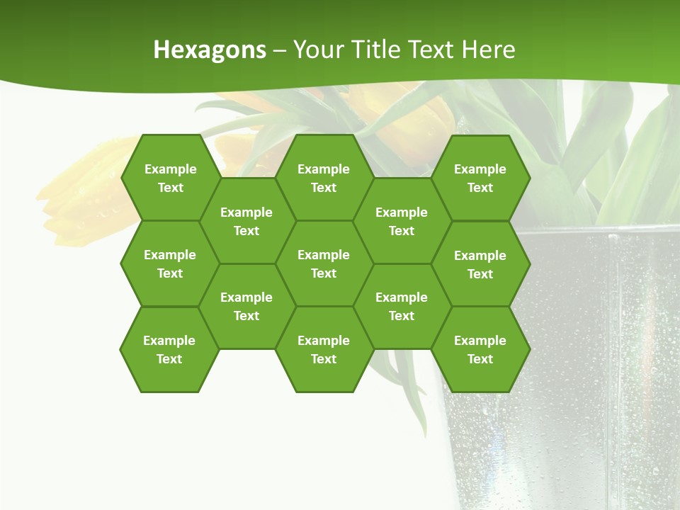 Bright Romantic Tulip PowerPoint Template