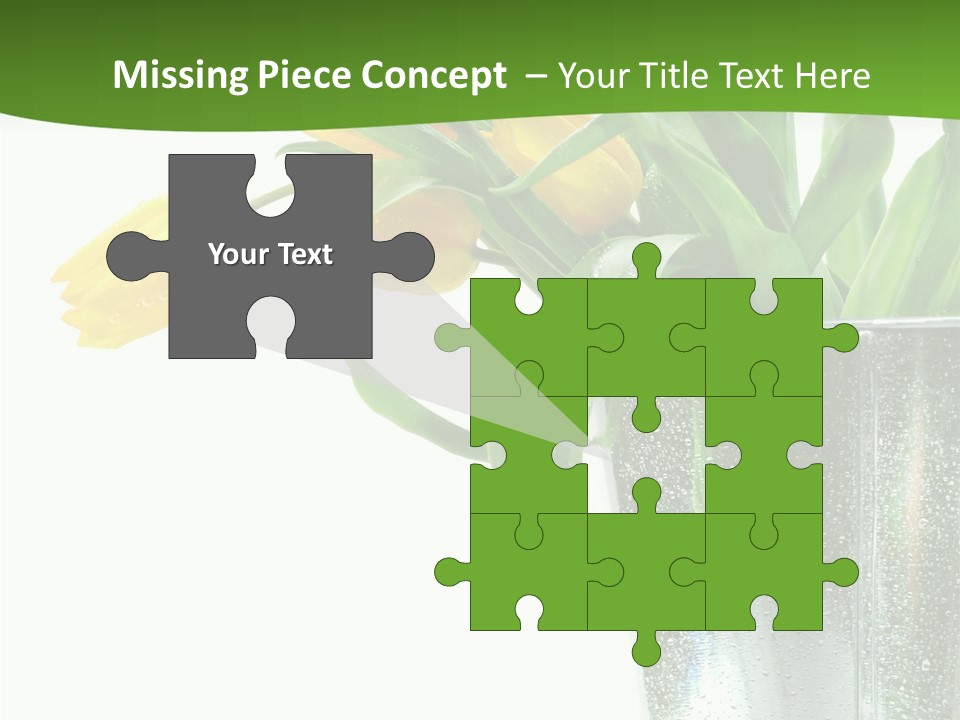 Bright Romantic Tulip PowerPoint Template