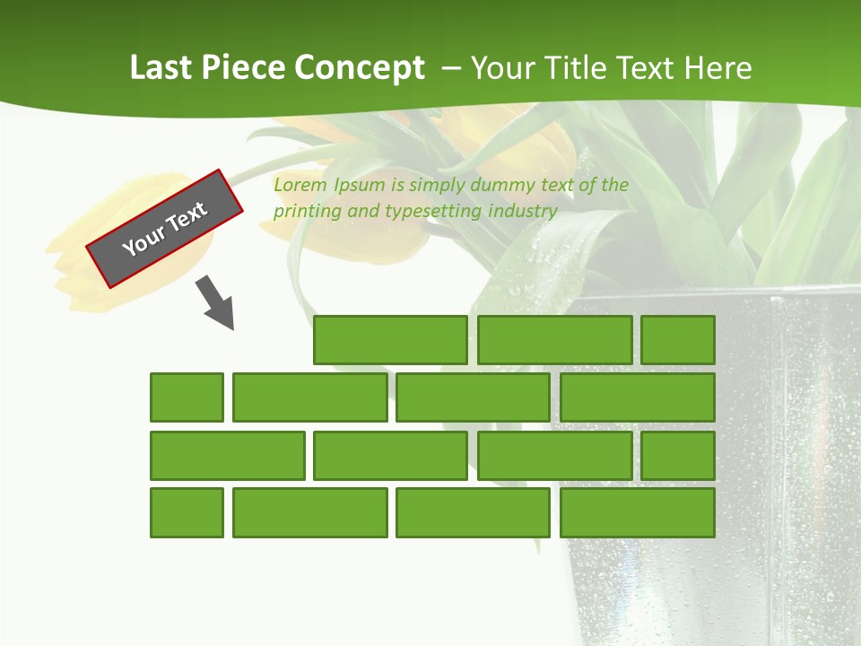 Bright Romantic Tulip PowerPoint Template