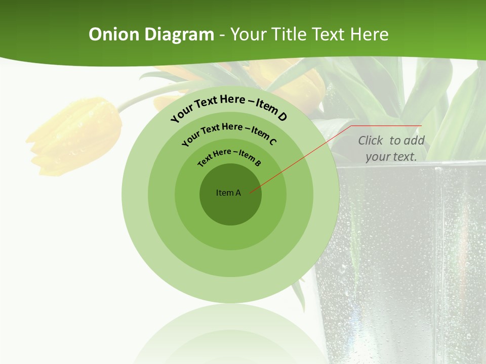 Bright Romantic Tulip PowerPoint Template