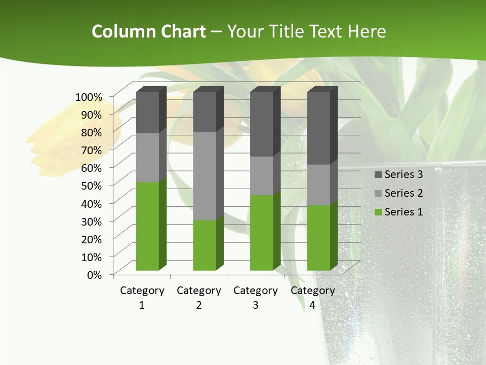 Bright Romantic Tulip PowerPoint Template