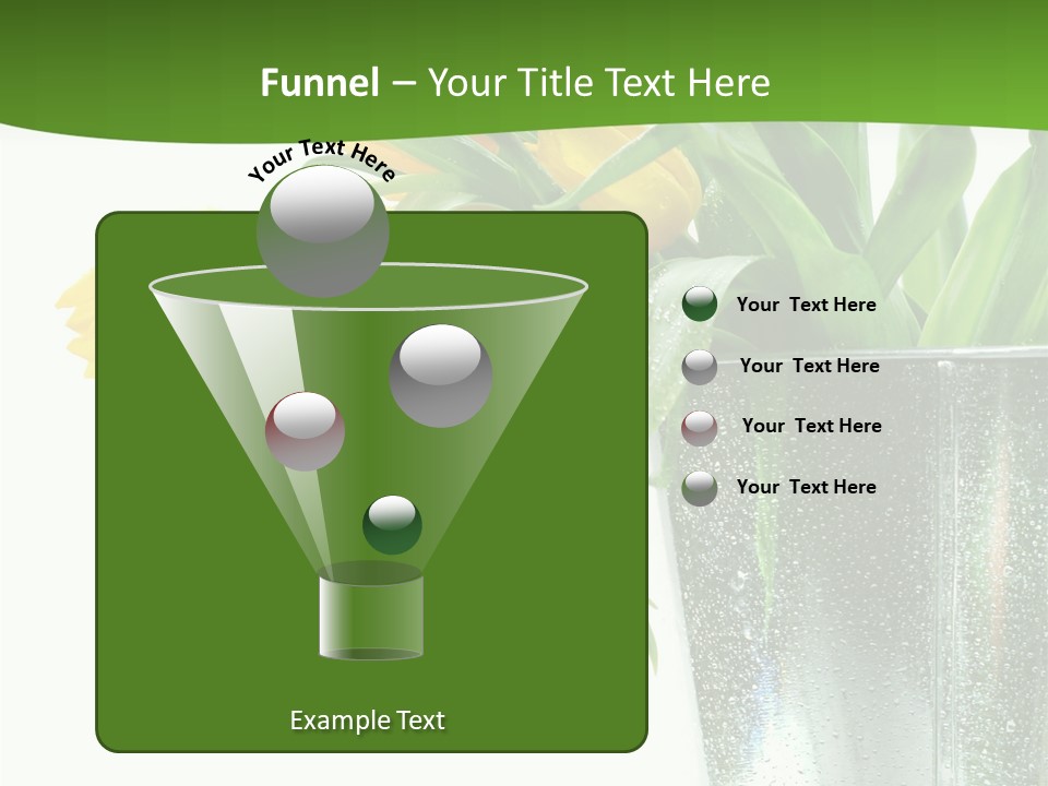 Bright Romantic Tulip PowerPoint Template