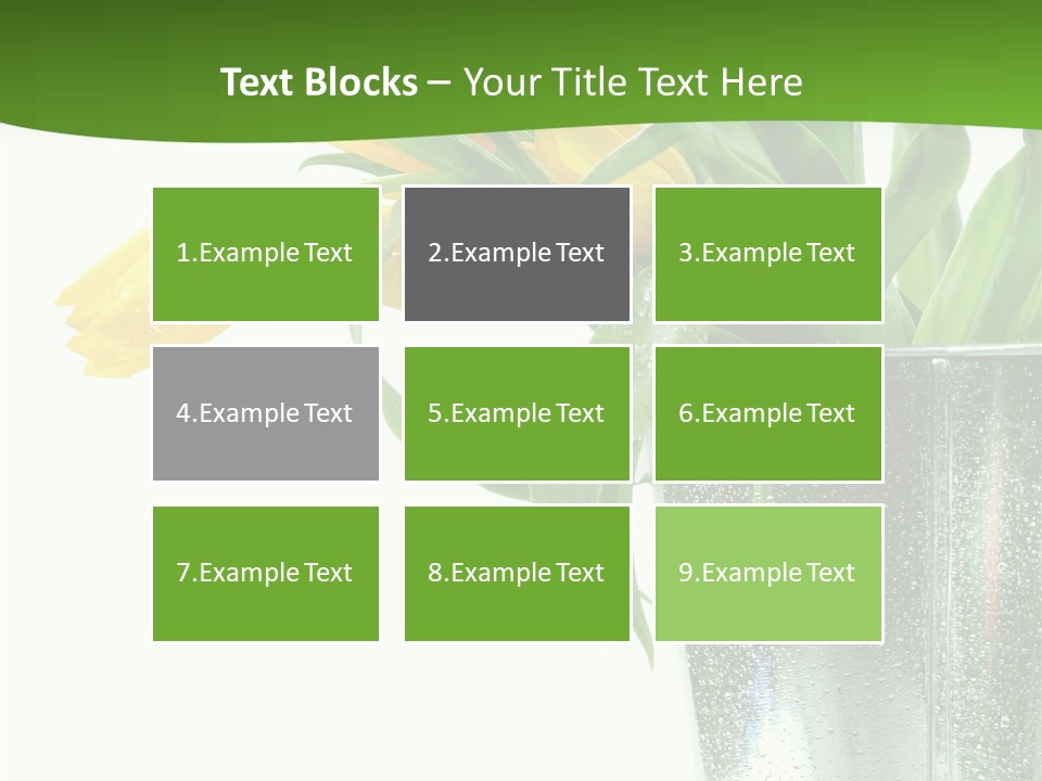 Bright Romantic Tulip PowerPoint Template