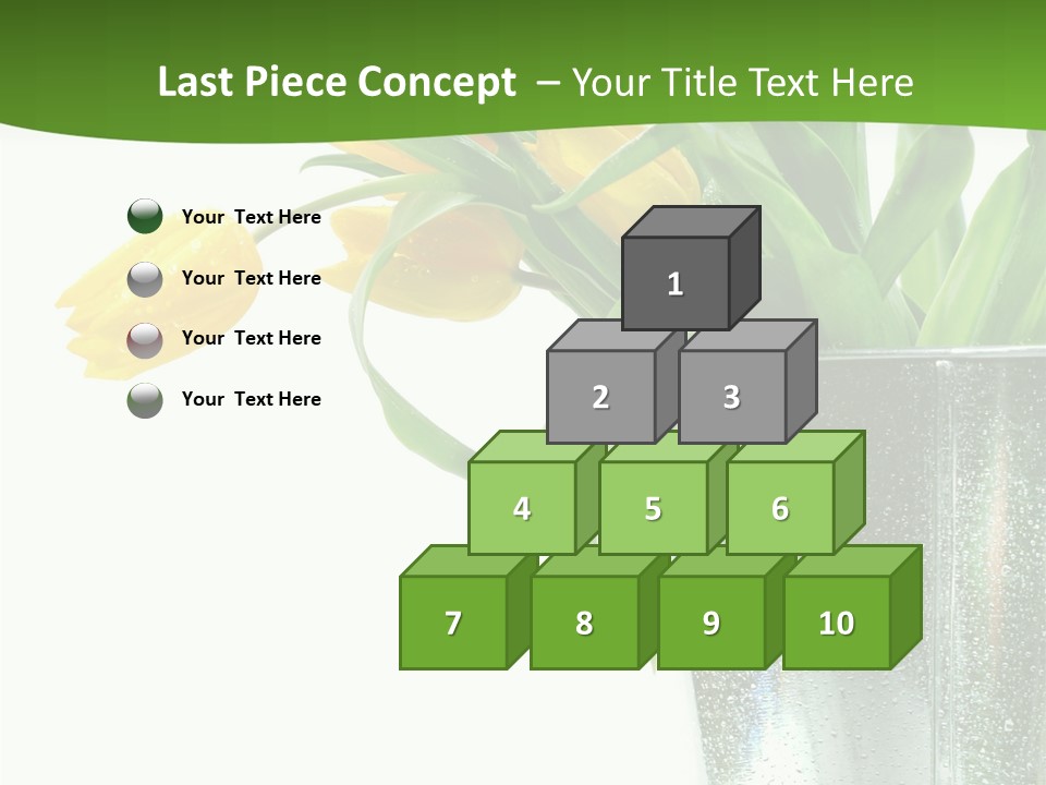 Bright Romantic Tulip PowerPoint Template