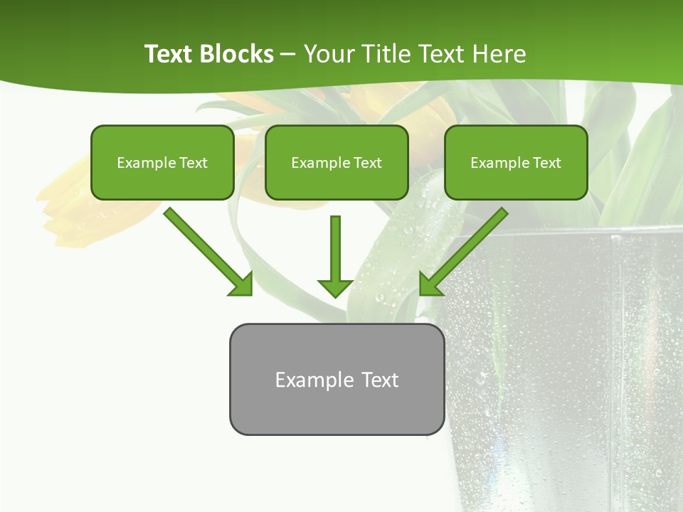 Bright Romantic Tulip PowerPoint Template