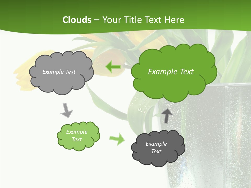 Bright Romantic Tulip PowerPoint Template