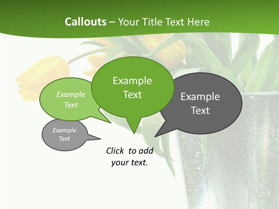 Bright Romantic Tulip PowerPoint Template