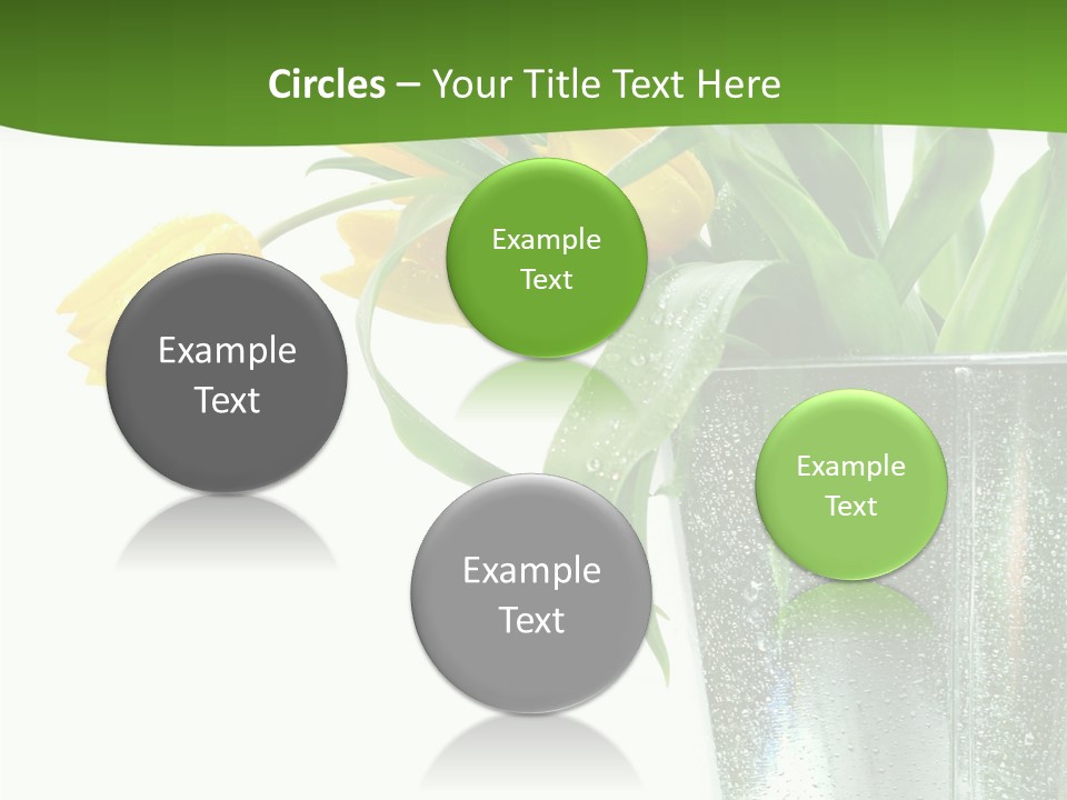 Bright Romantic Tulip PowerPoint Template