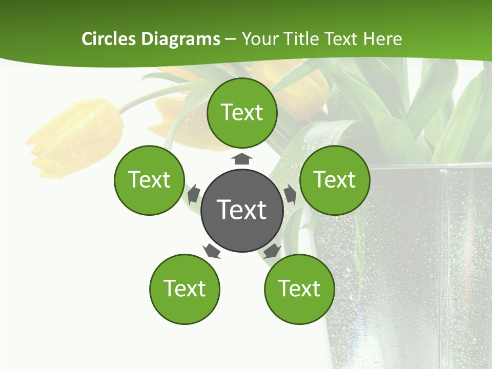 Bright Romantic Tulip PowerPoint Template