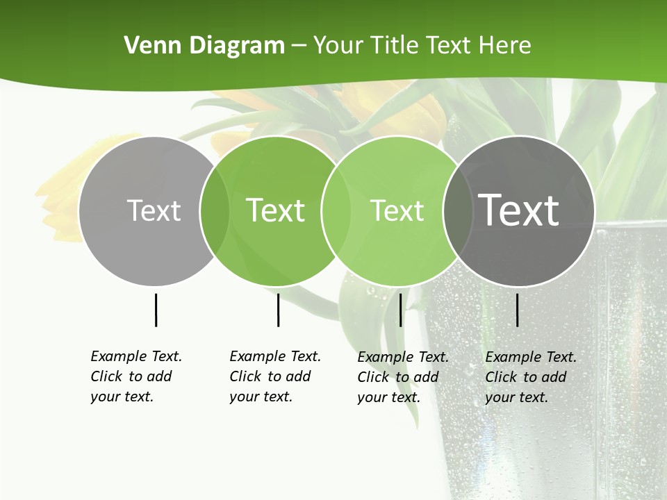 Bright Romantic Tulip PowerPoint Template