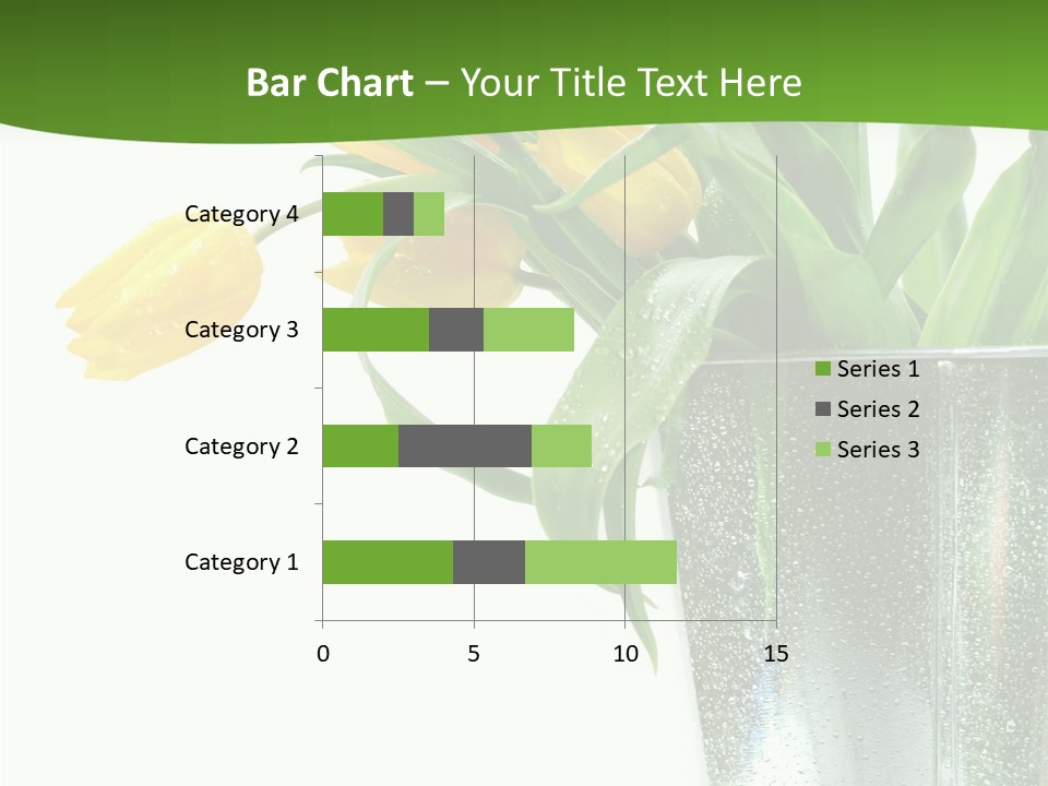 Bright Romantic Tulip PowerPoint Template