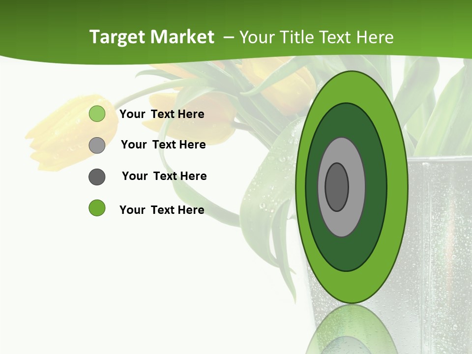 Bright Romantic Tulip PowerPoint Template