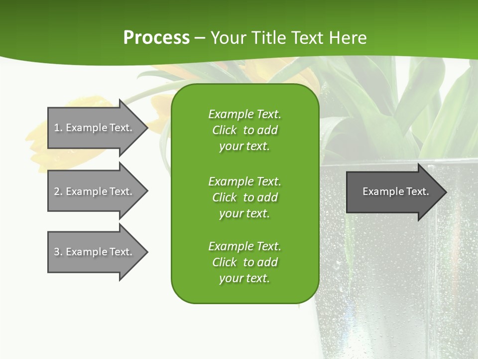 Bright Romantic Tulip PowerPoint Template