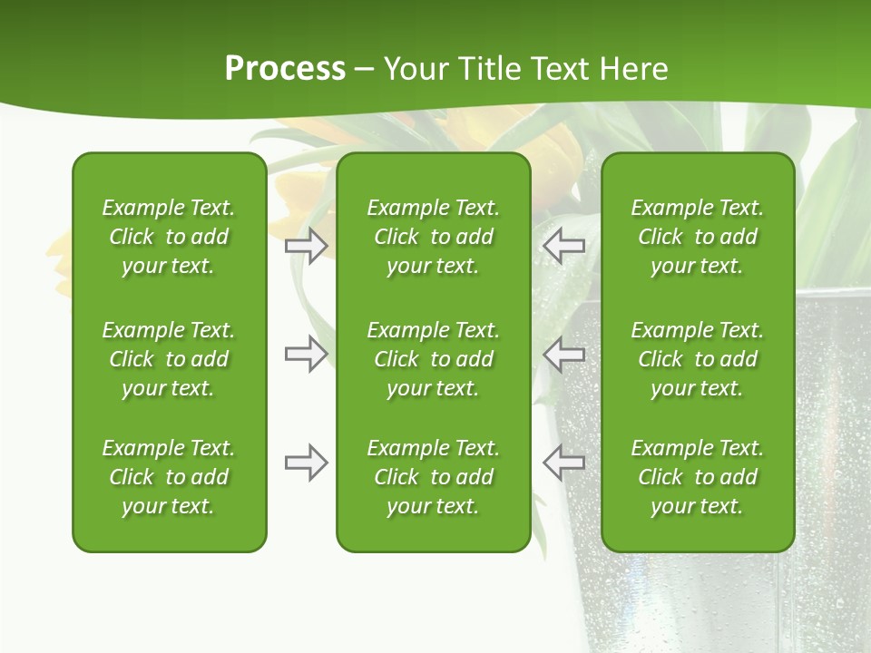 Bright Romantic Tulip PowerPoint Template