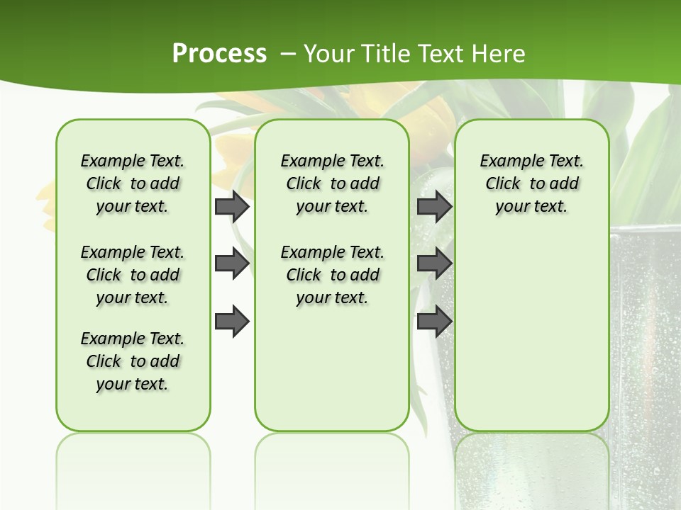Bright Romantic Tulip PowerPoint Template