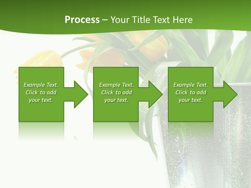 Bright Romantic Tulip PowerPoint Template