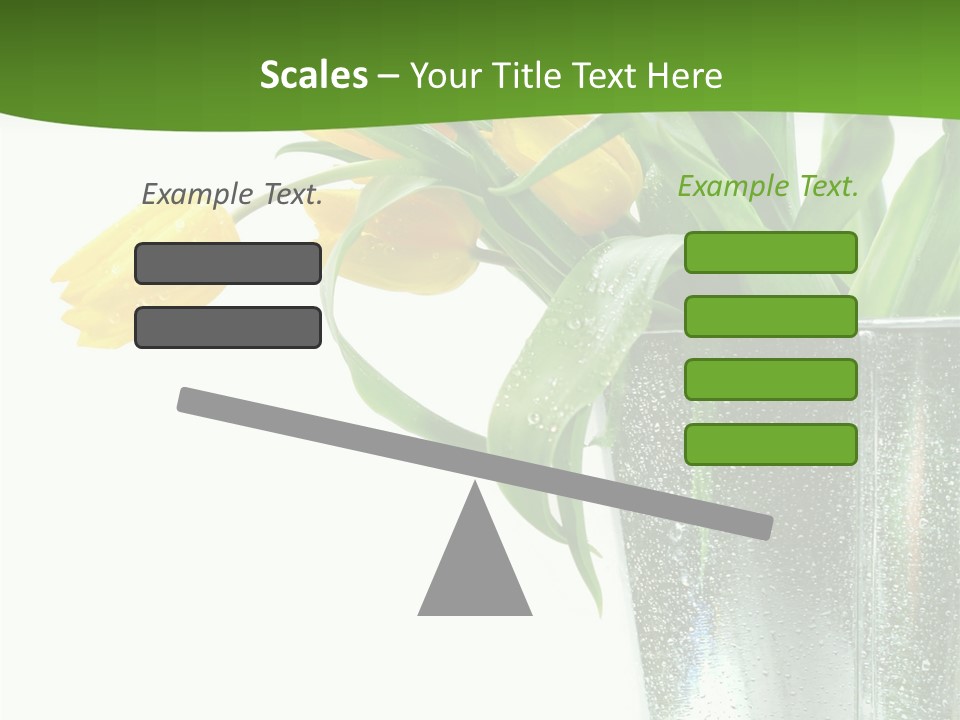 Bright Romantic Tulip PowerPoint Template