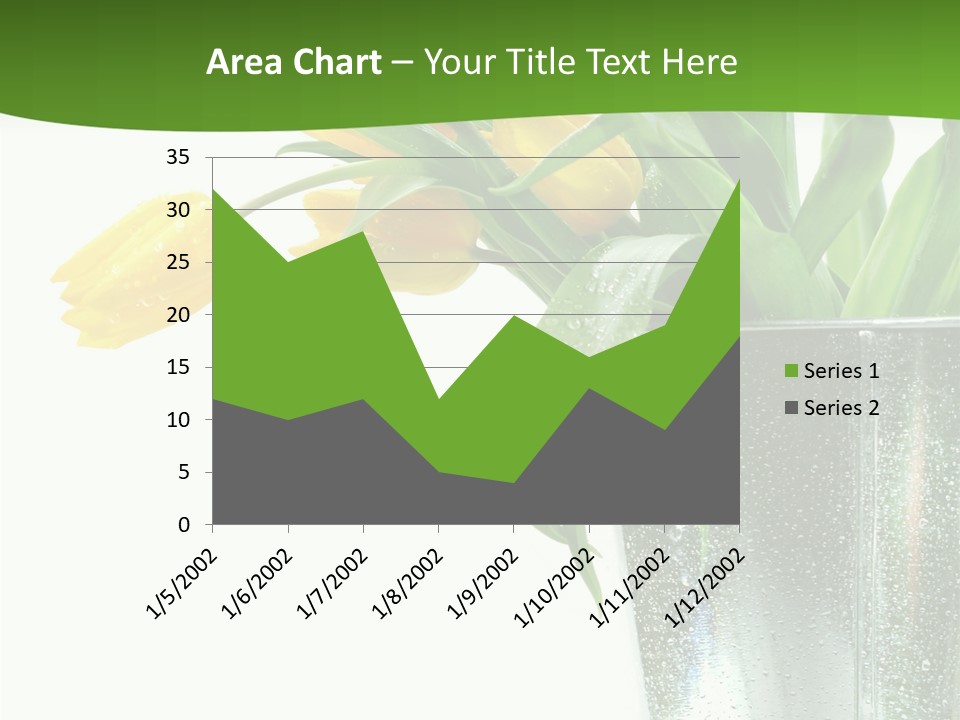 Bright Romantic Tulip PowerPoint Template