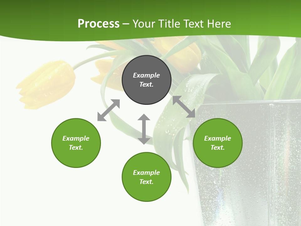 Bright Romantic Tulip PowerPoint Template