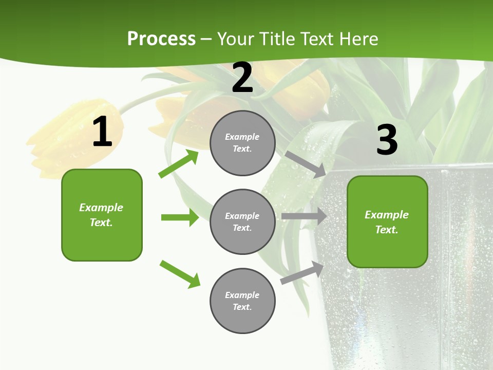 Bright Romantic Tulip PowerPoint Template