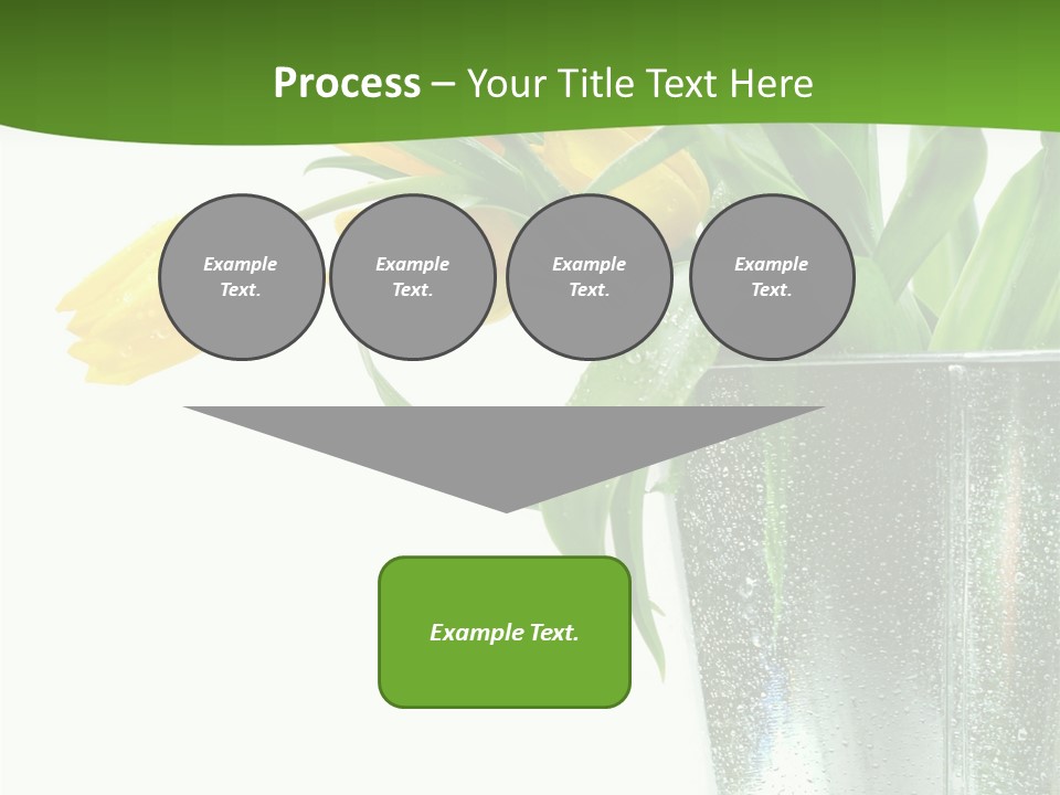 Bright Romantic Tulip PowerPoint Template