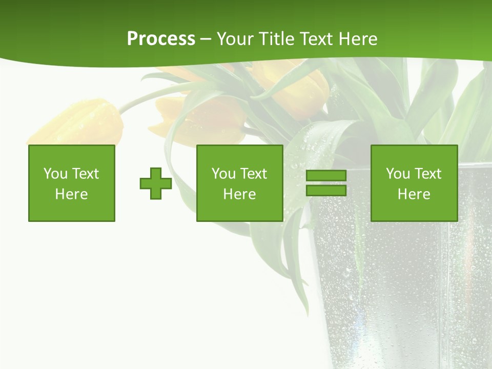 Bright Romantic Tulip PowerPoint Template