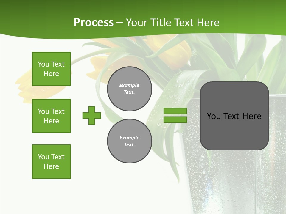 Bright Romantic Tulip PowerPoint Template