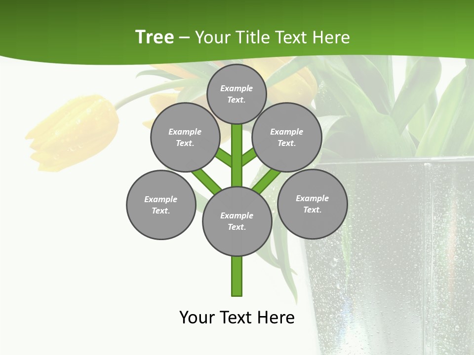 Bright Romantic Tulip PowerPoint Template