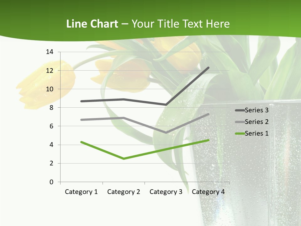 Bright Romantic Tulip PowerPoint Template