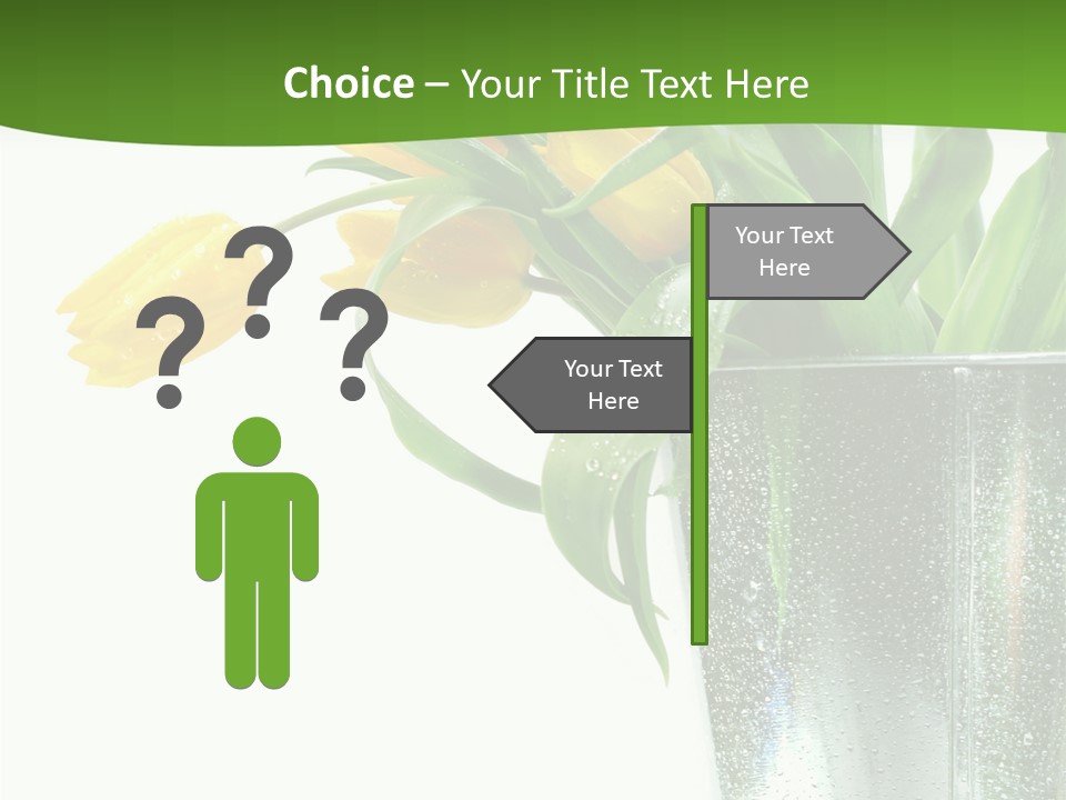 Bright Romantic Tulip PowerPoint Template