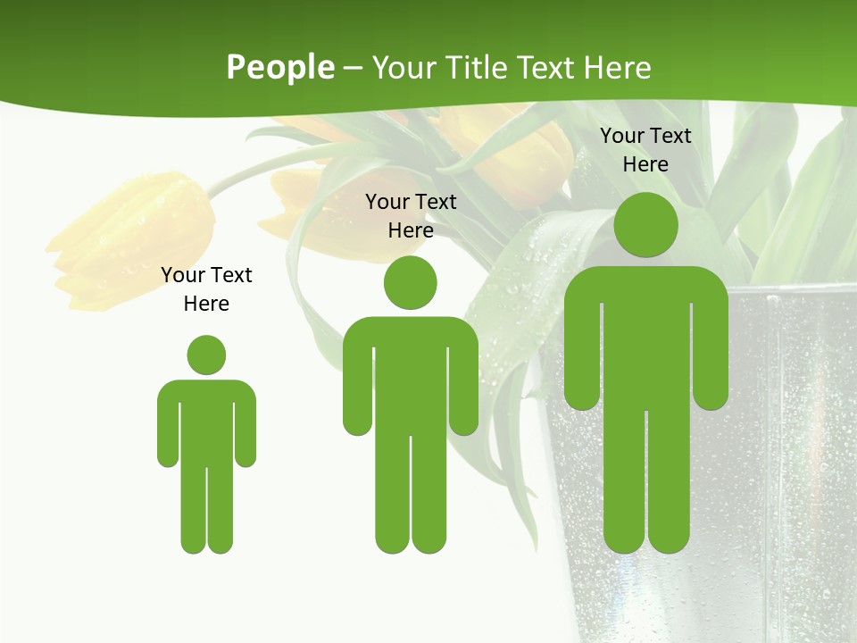 Bright Romantic Tulip PowerPoint Template