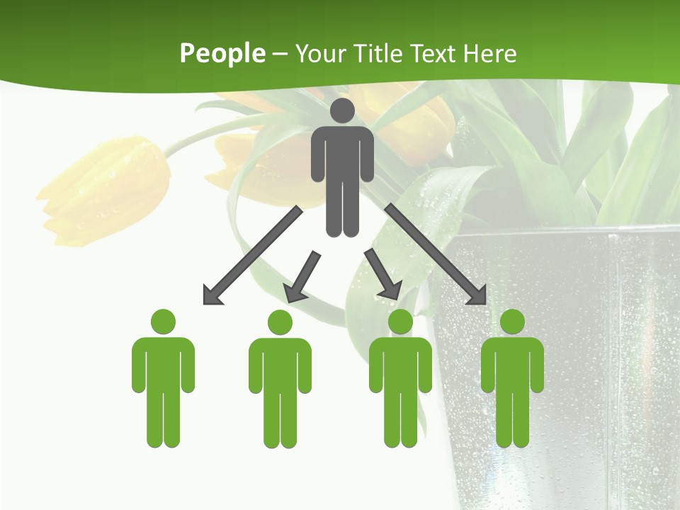 Bright Romantic Tulip PowerPoint Template